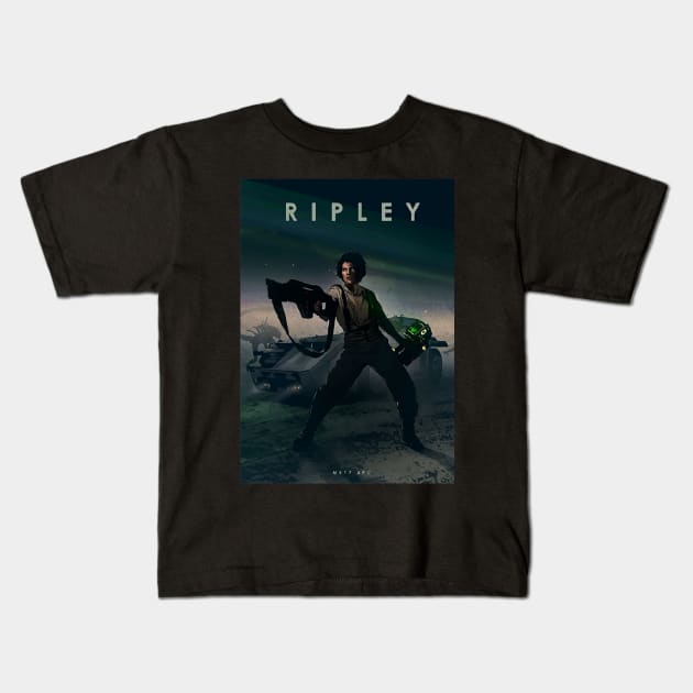 Ellen Ripley - ALIEN  - M5P7 - Car Legends Kids T-Shirt by Great-Peoples